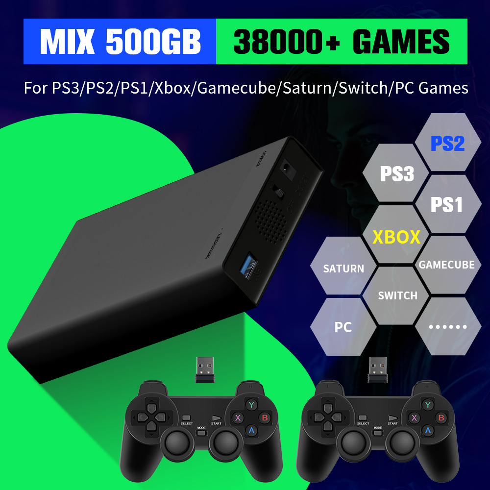 Retro Gaming N64 - 500G Game Hard Drive With 38000+Games