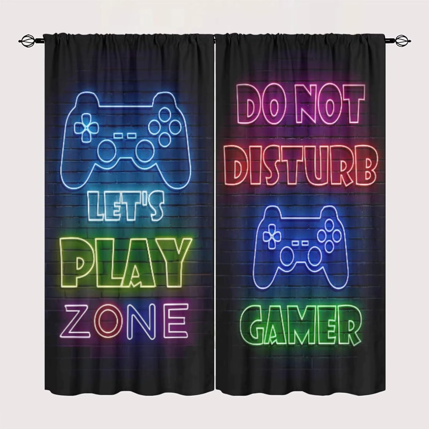 Gaming Gamer Curtain Curtains  - Retro Gaming Youtube ulasan dan harga
