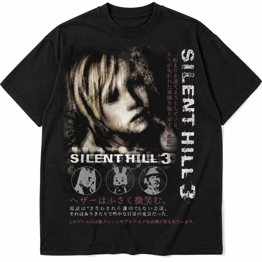 2026 Silent Hill 3 Men Women T - Retro Gaming T Shirt ulasan dan harga