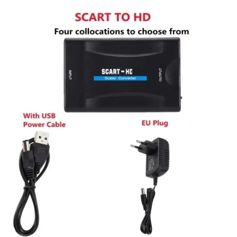 USB Powered SCART to HD Conver - Scart To Hdmi ulasan dan harga