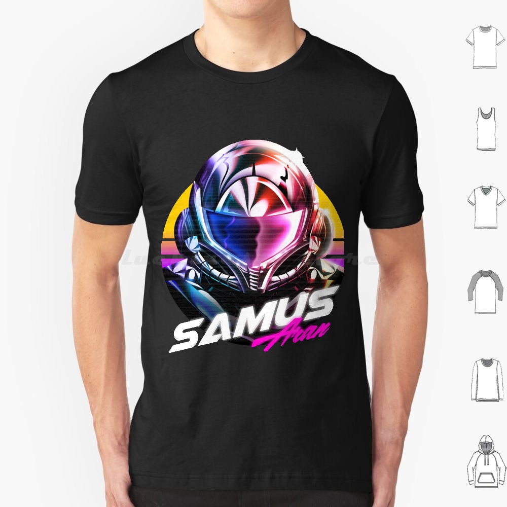 Samus Aran T Shirt 6xl Cotton  - Retro Gaming T Shirt ulasan dan harga